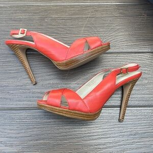 Colin Stuart Peep Toe Pumps Size 10